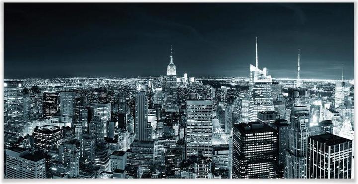 Actual product image Trenddeko New York at Night 02 (80 x 40 cm)