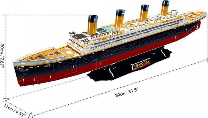 Productafbeelding Cubicfun Cubic Fun 3D Puzzel Titanic Groot (113 onderdelen)