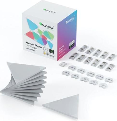 Produktbild Nanoleaf Shapes black mini Triangles exp. Pack 10 pk (7 lm)