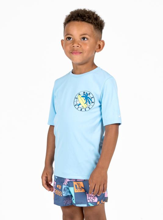 Olaian T-shirt anti UV surf Junior - 100 bleu ciel (122)