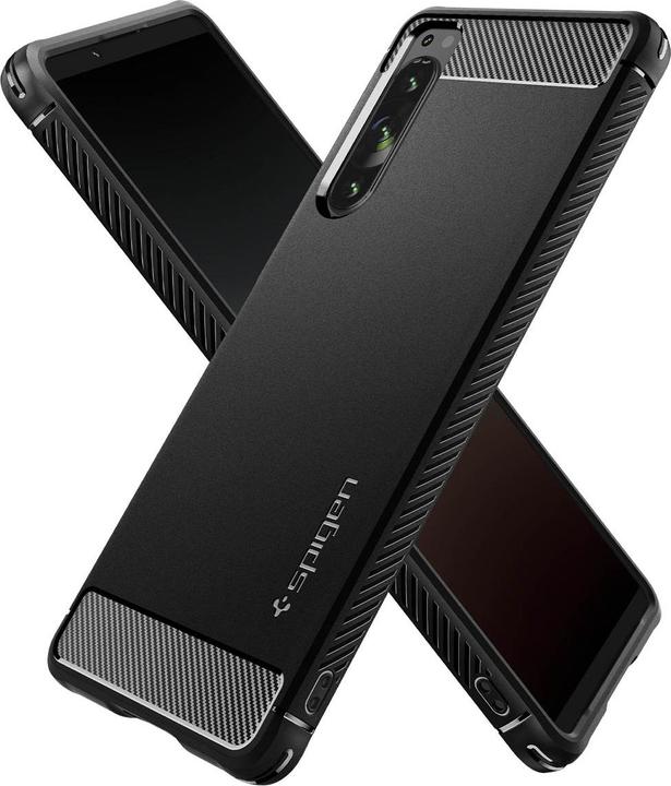 Actual product image Spigen Rugged Armor Sony Xperia 5 Iv Matte Black (Sony Xperia 5 IV)