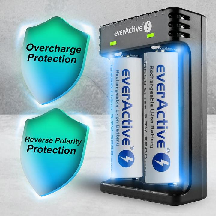 Immagine prodotto Everactive Batterieladegerät für Li-Ionen-Akkus LC-200 (1 pz., AAA, AA, C, AAAA, 2200 mAh, Caricabatterie senza batteria)