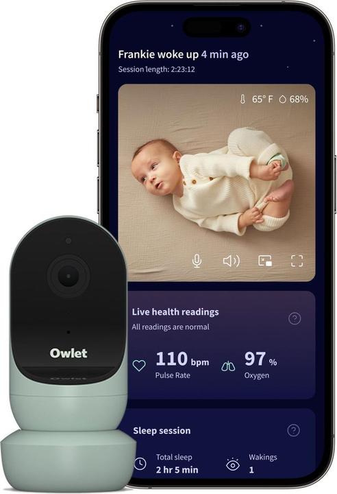 Produktbild Owlet Cam 2 (Babyphone mit Kamera, 30 m)