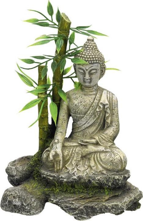 Actual product image Nobby Aqua Ornaments ZEN STATUE with BAMBOO (Embellishment, other items)