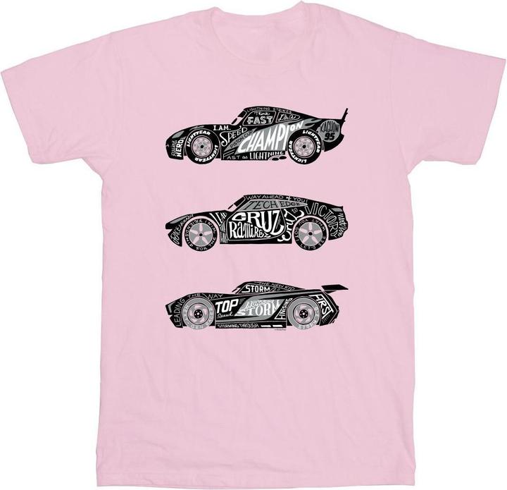 Immagine prodotto Disney Cars Text Racers Maglietta Uomo (XL)