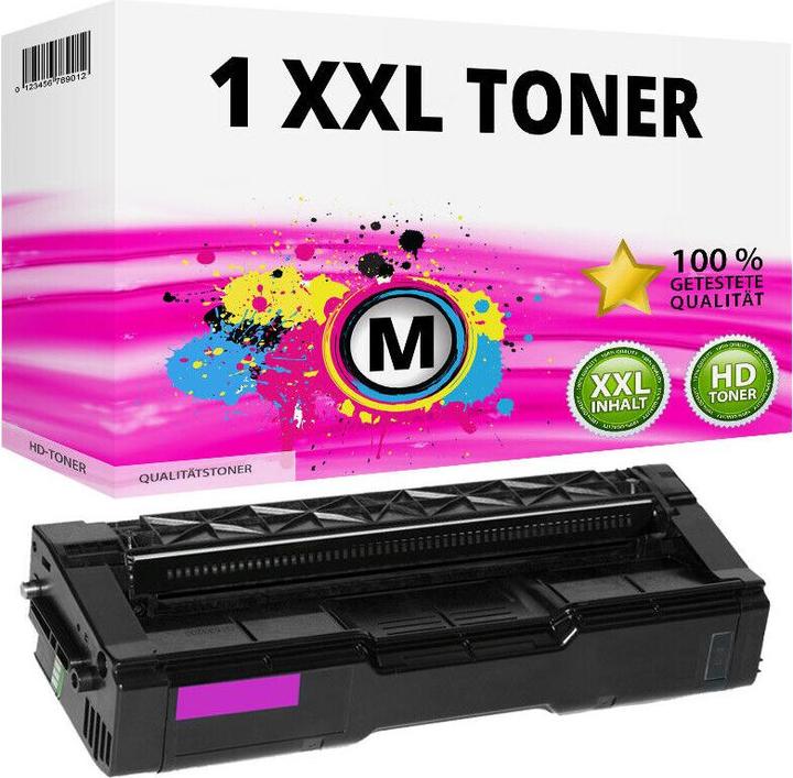 Actual product image Druckfuxx 1x XXL Toner für Ricoh Aficio SP C250 sf dn C260 DNw C261 SFNw 407545