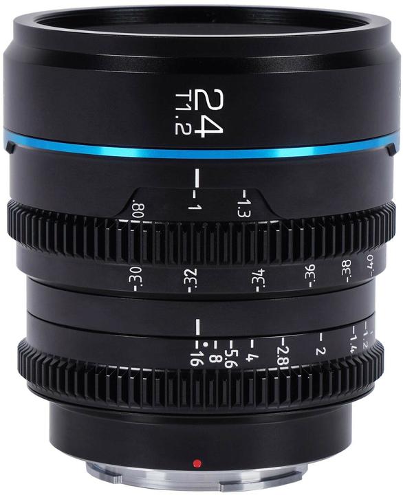 Image du produit Sirui Nightwalker Series 24mm T1.2 S35 Manual Focus Cine Lens (Canon RF, APS-C / DX)