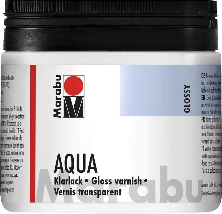 Actual product image Marabu Aqua clear varnish 500 ml (Transparent, 500 ml)