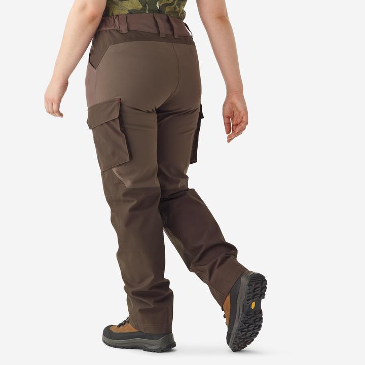Produktbild Solognac Jagd-Regenhose Damen 500 Cargo-Taschen braun (40, 42)