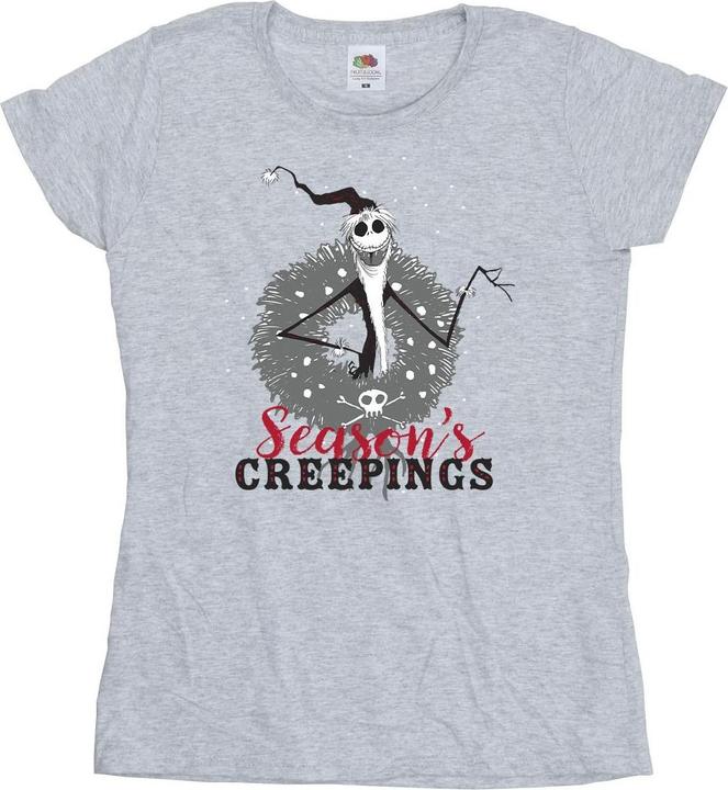 Immagine prodotto Disney The Nightmare Before Christmas Seasons Creepings Wreath Maglietta Donna (S)