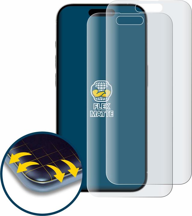 Image du produit BROTECT Full-Cover Protection Mat (2 pièce(s), Apple iPhone 15)