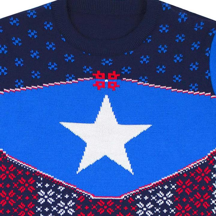 Produktbild Captain America Sweatshirt weihnachtliches Design (L)