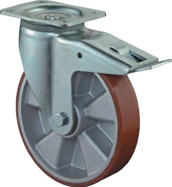 Image du produit BS Rollen Roulette pivotante pour charges lourdes Roue Ø 200 mm Capacité de charge 800 kg avec frein