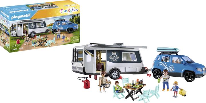 Produktbild Playmobil Wohnwagen mit Auto (71423, Playmobil Family Fun)