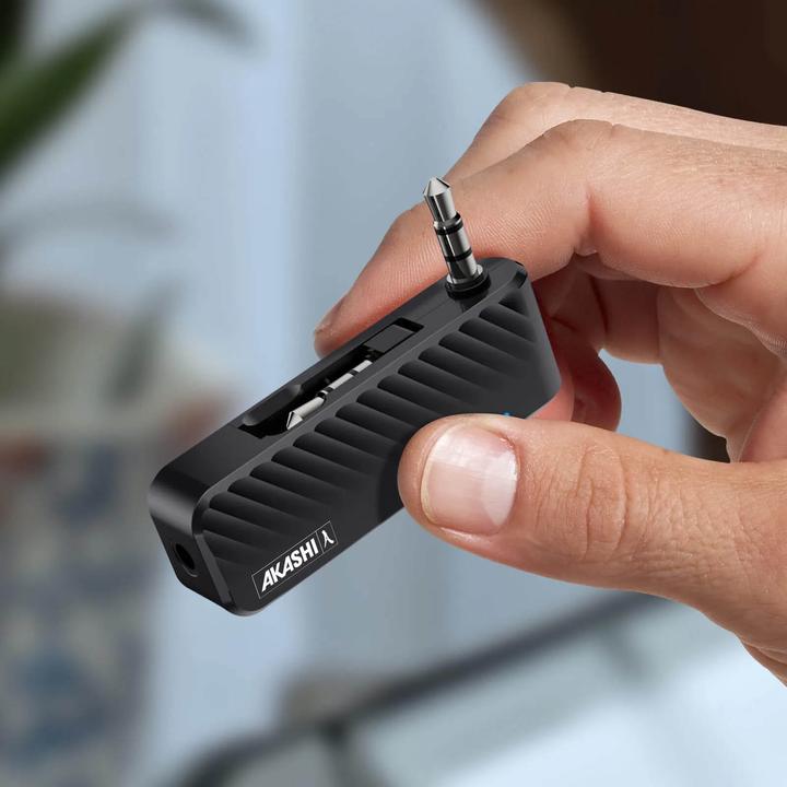 Actual product image Akashi Transmetteur Audio Sans Fil Jack / Bluetooth (Transmitter & Receiver)
