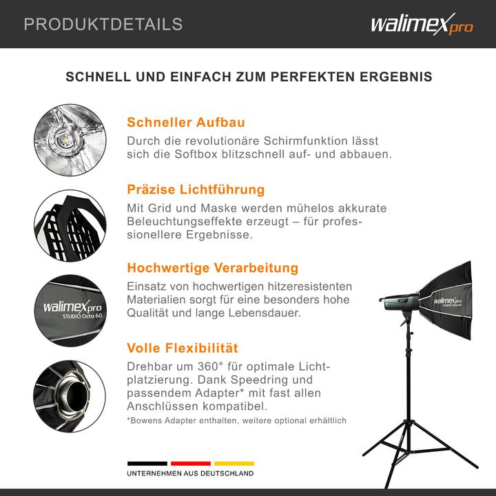 Immagine prodotto Walimex pro Studio Octa 60 (Soft box, 60 cm)