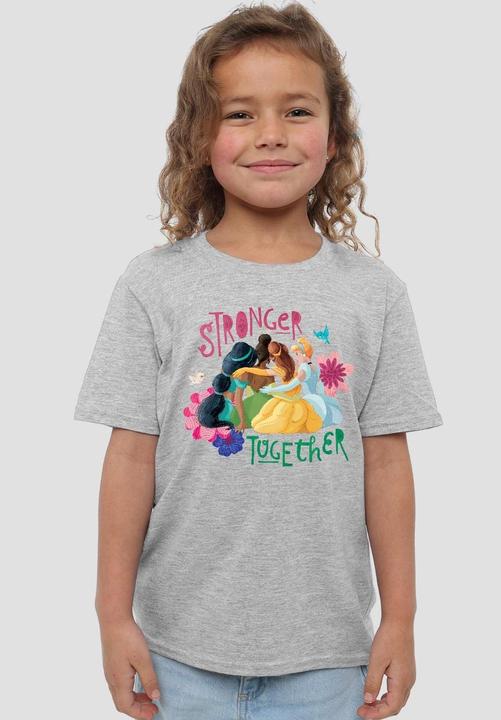 Actual product image Disney Princess Childrens/Kids Stronger Together Jasmine, Tiana And Belle T-Shirt (104)