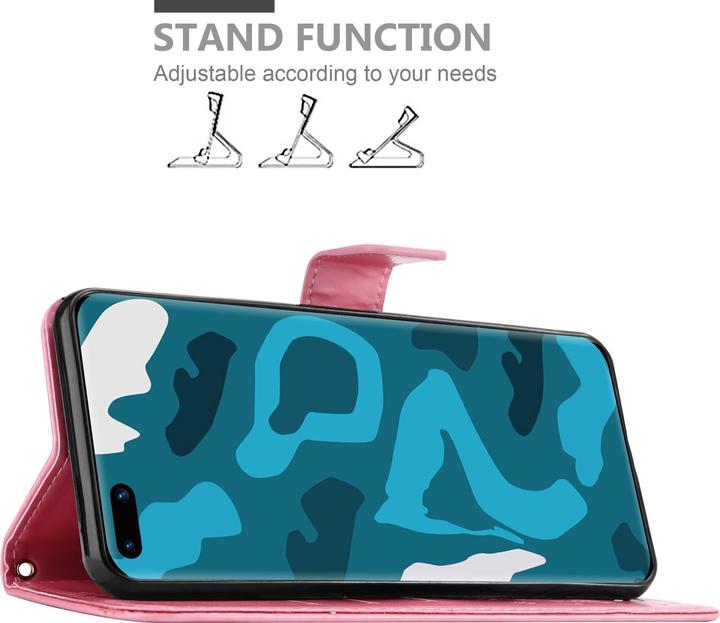 Actual product image Cadorabo Flower Book Cover (Huawei P40 Pro)