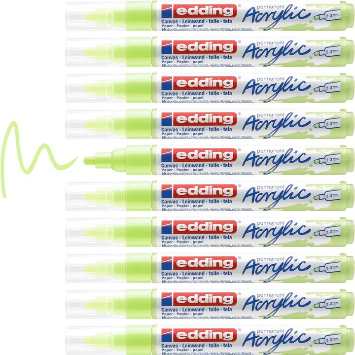 Actual product image Edding Acrylic marker 5100 Medium (Pastel green, 3 mm, 1 x)
