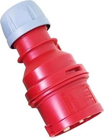 Actual product image PCE CEE Three-phase plug Shark 400V 16A IP44 015-6