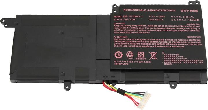 Clevo 6-87-N130S-3U9A1 (3 Zellen, 3100 mAh)