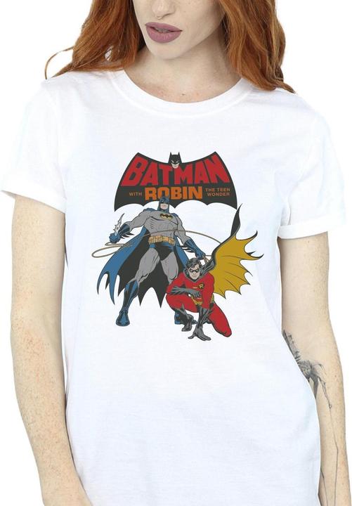 Immagine prodotto Maglietta boyfriend in cotone Batman e Robin (S)