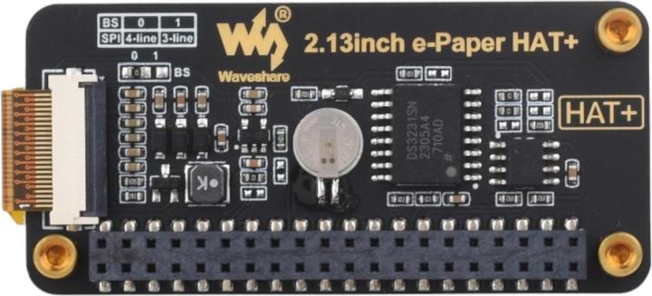 Actual product image WaveShare 2.13inch E-Ink Display HAT+ for Raspberry Pi