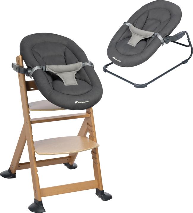 Bebeconfort Rehausseur de chaise haute Timba Baby Tinted Graphite