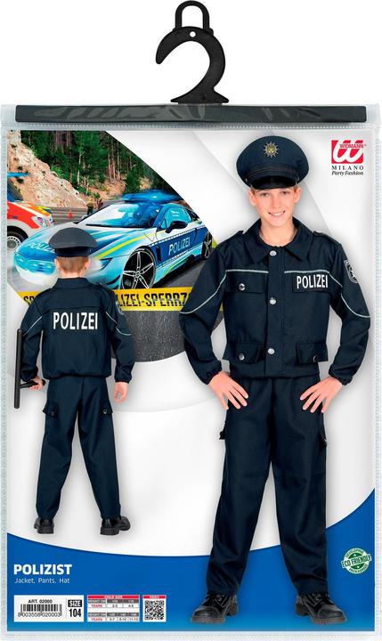 Produktbild Widmann Deutsche Polizei Uniform (104, 116, 128, 140, 158)
