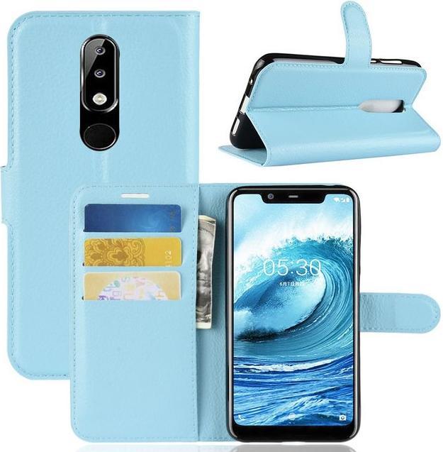Actual product image MU Classic Litchi Leather Bookcover Series (Nokia 5.1 Plus)