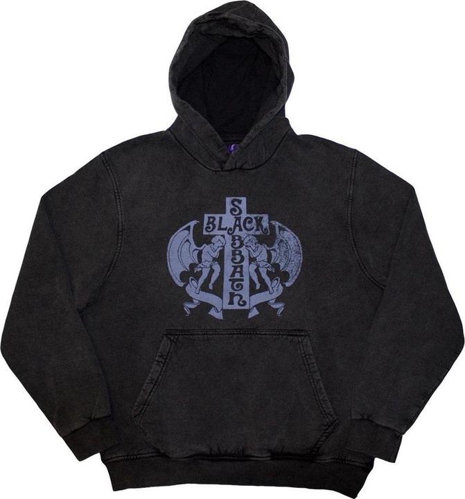 Actual product image Black Sabbath Unisex Adult Angels Stone Wash Pullover Hoodie (XL)
