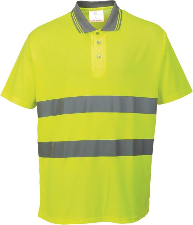 Actual product image Portwest Polo Shirt In Warning Colors Short Sleeve Reflective (Pack of 2) (3XL)