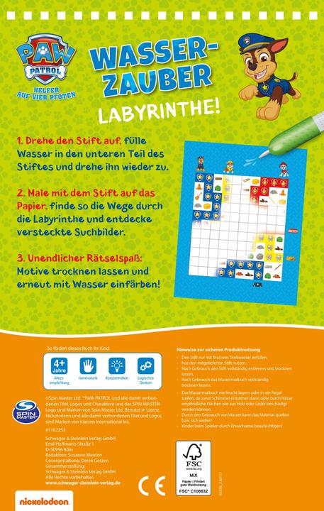 Immagine prodotto Labirinti magici d'acqua PAW Patrol