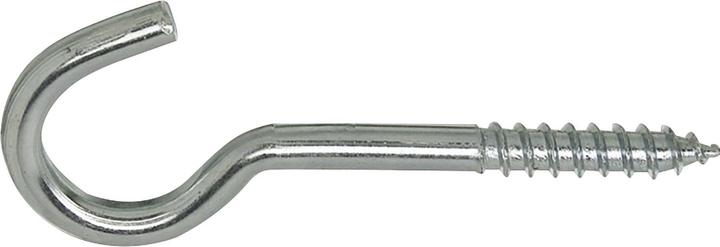 Actual product image Lüsebrink Ceiling hook (chandelier hook) with wooden thread Hook 4.8 x 70 mm galvanised-blue (100 pcs.)