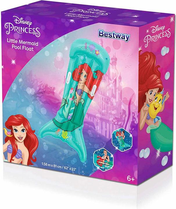 Actual product image Bestway Disney Little Mermaid air mattress 158 x 81 cm