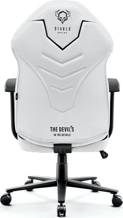 Immagine prodotto Diablo Sedia da gioco X-Gamer 2.0 Gaming Chair Normal Snow White, Bianco