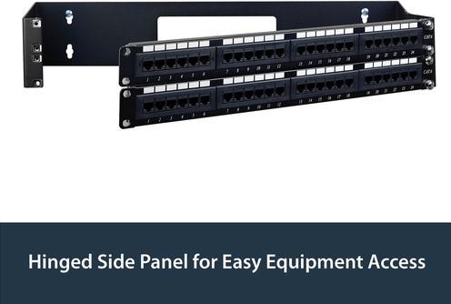 Actual product image StarTech 2U 48,26cm 19inch patch panel bracket with hinge for wall mounting