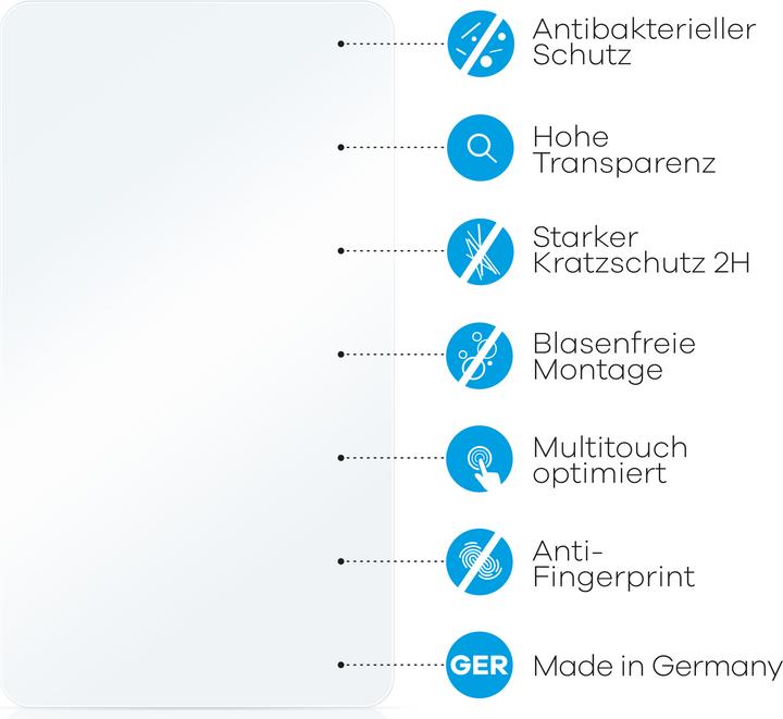 Produktbild upscreen Antibakterieller Displayschutz (1 Stück, Thermomix TM6)
