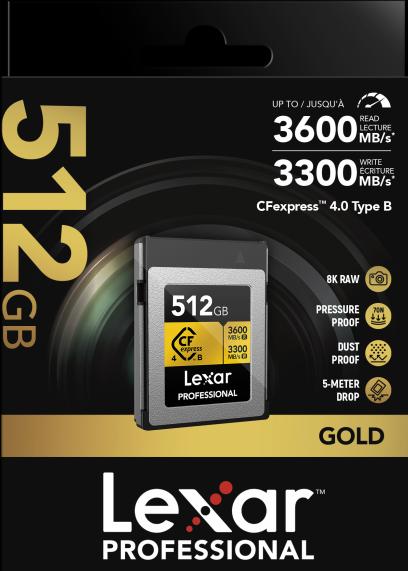Produktbild Lexar Gold (512 GB, CFexpress Typ B)