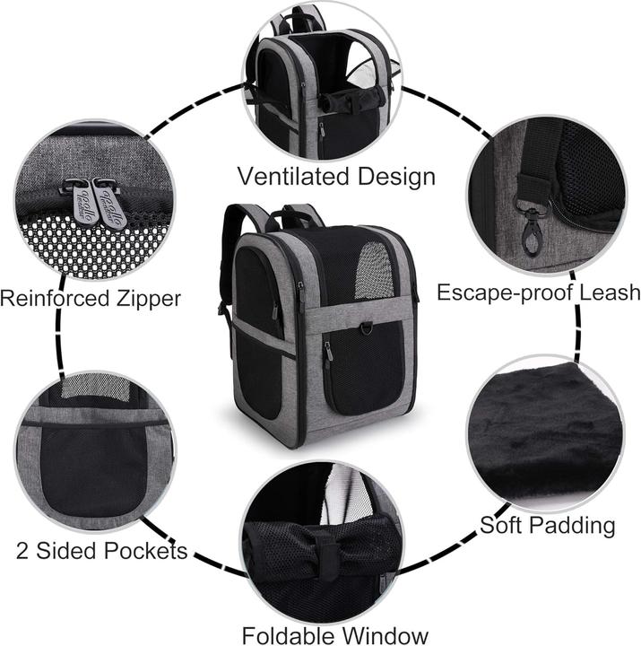 Image du produit Apollo Walker Haustierrucksack (Chat, Chien, Lavable, Respirant, Lavable en machine)