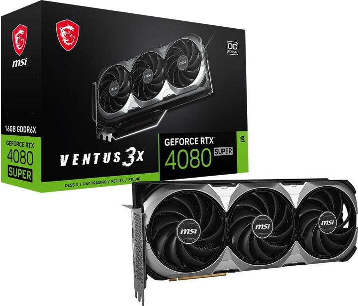 Actual product image MSI GeForce RTX 4080 SUPER VENTUS 3X OC (16 GB)