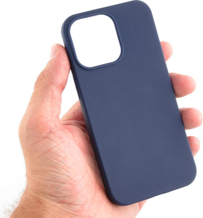 Produktbild PhoneLook Hülle Silikon Mat dunkelblau (Apple iPhone 15 Pro)