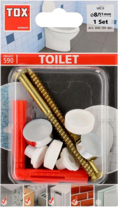 Image du produit Tox Fixation pour WC Toilet Plus 2 pièces (2 pcs)