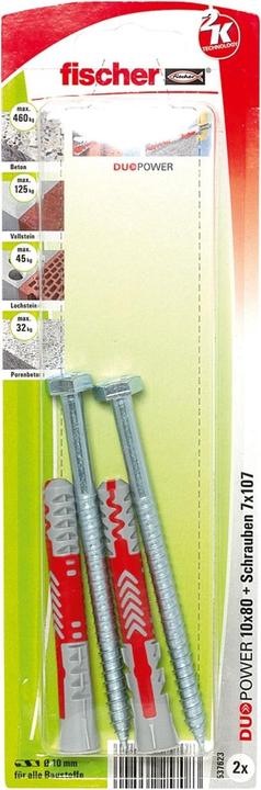Image du produit Fischer DuoPower 10x80 S K (2). (2 pcs)