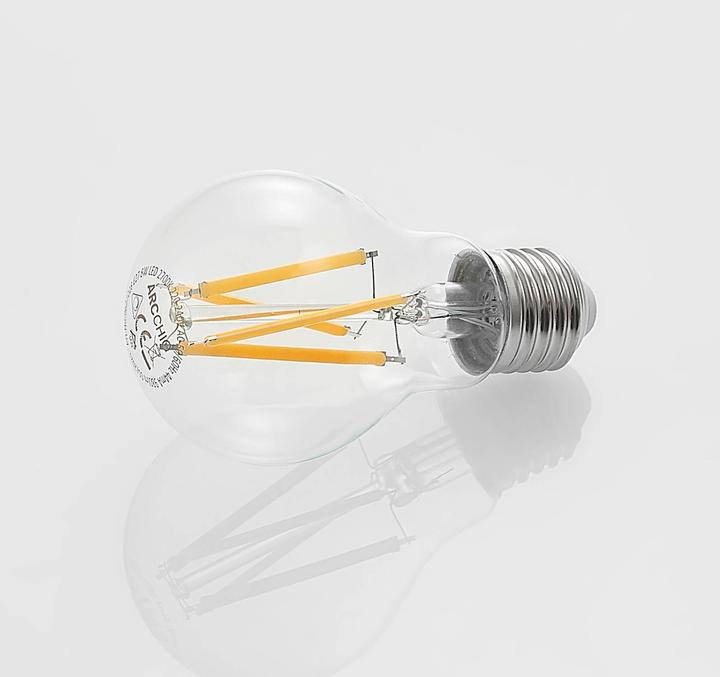 Immagine prodotto Arcchio Lampada LED E27 8W 2.700K filamento, dimmerabile, chiaro (E27, 8 W, 980 lm, 1 x, E)