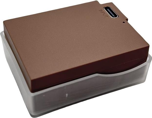 Actual product image Acconic Battery with USB-C input for Panasonic DMW-BLC12 Lumix DMC FZ200 DMC G6 G5 GH2 (Rechargeable battery)