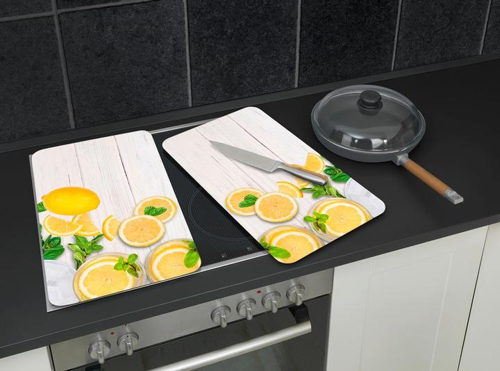 Produktbild Wenko Herdabdeckplatte Universal Mod. Zitronen 2er Set, für alle Herdarten