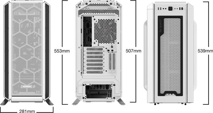 Immagine prodotto be quiet! PC Case Silent Base 802 Bianco (ATX, mATX, Mini-ITX, E-ATX)