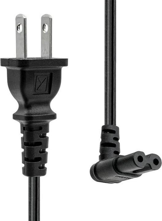 Image du produit ProXtend Cordon d'alimentation US type A to angled C7 2M Blac (2 m)