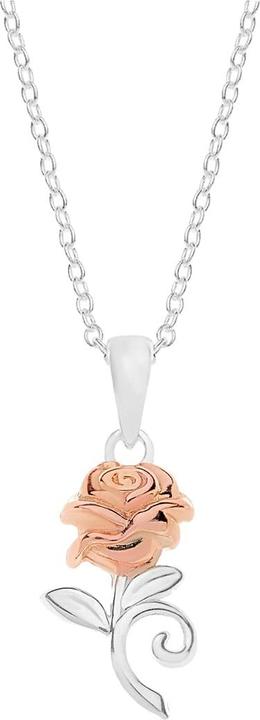 Immagine prodotto Disney Collana di rose de La Bella e la Bestia, argento 925 (Argento 925, 35 - 40,5 cm)